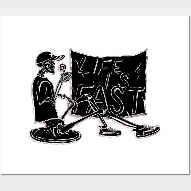 Life Is Fast Wall Art by minniemorrisart